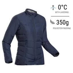 Women Puffer Jacket for Trekking - MT50 Navy Blue-image-46