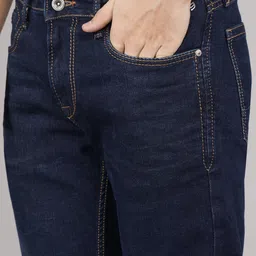 killer Men Slim Mid Rise Dark Blue Jeans image 4