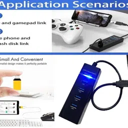 ANJO Wired USB Keyboard-Wireless Mouse-Non Slip Mouse Pad-3.0 USB Hub-OTG Type C-LED Combo Set Designed for Gaming image 2