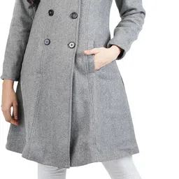 aol Wool Solid Coat For Women-picture-19