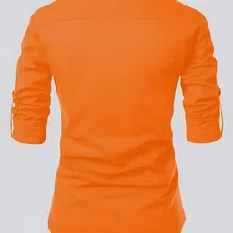 kavyangle creation Men Solid Cotton Blend Straight Kurta image 3