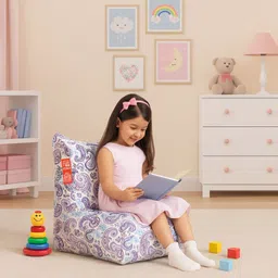 style homez Large CANVAS CLASSIC CHAIR, Cotton Paisley Printed Bean Bag Chair With Bean Filling image 2