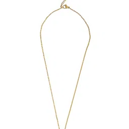 Moon Dust Gold-Plated CZ-Studded Pendant With Chain image 1