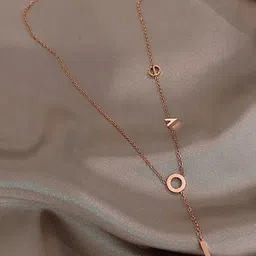 Jewels Galaxy Stainless Steel Rose Gold-Plated Pendant image 2