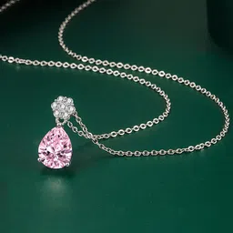 Designs & You Silver Plated & CZ Studded Pendant image 2