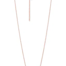 GIVA 925 Sterling Silver Rose Gold Plated Zircon Arc Necklace image 3