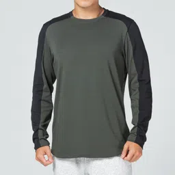 Mens Cotton Gym Longsleeve Tshirt 520 - Dark Green-image-16