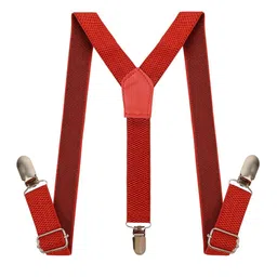 Arendelle Boys Red Adjustable Y-Back Suspenders image 3
