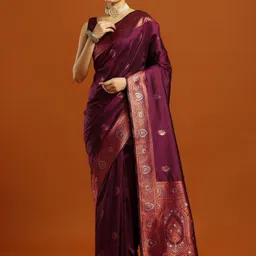 divastri Woven Banarasi Silk Blend Saree-picture-31