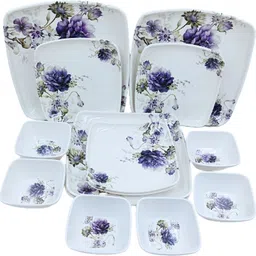 perfectdine Pack of 24 Melamin Melamine Heavy dinner set pack of 24 pcs 1916 Dinner Set image 3