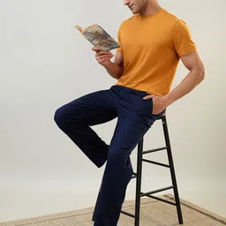 sleepz by raymond Relax Fit, Woven fabric, Lounge Pants Men Pyjama image 4