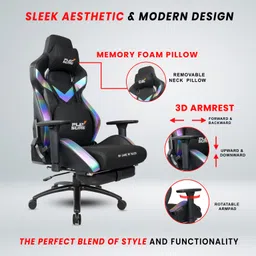 make my chairs Play Sure Pro Ergonomic Gaming Chair with Any Stage Locking Mechanism | Footrest Gaming Chair image 3