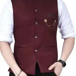 vriaane Men Solid Ethnic Jacket-picture-10