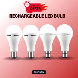 sacro Rechargeable Emergency Bulb Inverter Bulb for home 3Hr battery backup_Pack4 L350 3 hrs Bulb Emergency Light-picture-12