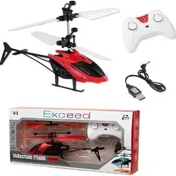 taruzba Mini sensor Helicopter Aircraft Flashing Light TOY With Remote ( Red)-R109-picture-12