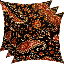 gkm Combo Set Of 3 Cushion And 2 Microfibre Floral Bolster Pack of 5 image 2