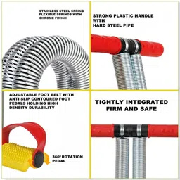 quick fit Fitness Slimming Equipment,Pull Rope Dual Spring Tension Foot Pedal Sit Up for Ab Exerciser image 3