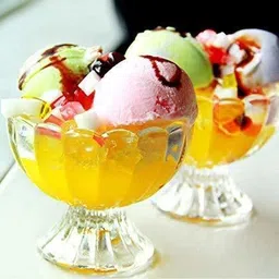 tinsuhg Glass Dessert Bowl flower Glass Ice Cream Bowl Set, 120 ml, Dessert Bowl,[pack of 6] Disposable image 2