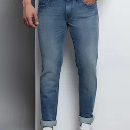 VUDU Men Mid-Rise Narrow Tapered Fit Light Fade Stretchable Jeans-picture-36