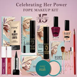 fope Complete Makeup Kit with Long Stay Finish Perfect Women Day Gift Combo image 1