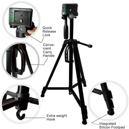 Zohlo Phone Tripod 55-Inch,Lightweight Camera & Mobile Stand with Carry Bag Tripod image 3