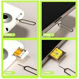 capnicks SIM Ejector Pin Key Open Tool for Android Like ASUS , Redmi, Samsung, Oppo, Vivo, iPhone 4 4s 5 5s 5c 6 6S Plus for iPad -Pack of 5 Pieces Sim Adapter image 4