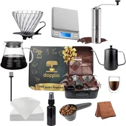 doppio 12-Piece V60 Pour-Over Coffee Maker with Travel Case – Professional Brewing Kit 6 Cups Coffee Maker image 1