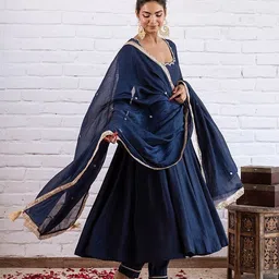 prabhjifashion Self Design Art Silk Stitched Anarkali Gown-picture-13