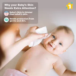 1st step Baby Wet Wipes Enriched With Aloe-Vera And Jojoba Oil (Pack Of 9) image 4