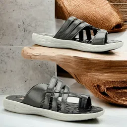 Buxton Men Strappy One Toe Comfort Sandals-picture-31