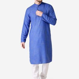 TABARD Men Woven Design Mandarin Collar Pure Cotton  Kurta-picture-35