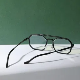 RICH CLUB Unisex Square Sunglasses with Polarised Lens image 5