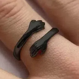 KRYSTALZ Hug Shaped Adjustable Finger Ring image 4