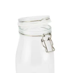 NATURALLY YOURS Pantry Storage Elegant Round Glass Jars with Airtight Clip Lids - 400ml (Pack of 2) image 4