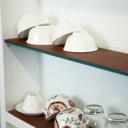 OBSESSIONS Brown Textured Non-Adhesive Drawer & Shelf Liner-image-1