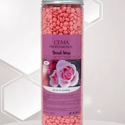 CEMA Professional Rose Pink Hard Bead Wax - 400 g image 1
