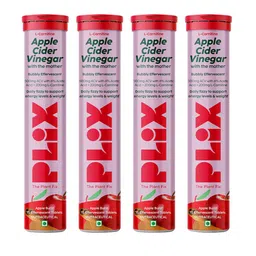 PLIX THE PLANT FIX Set Of 4 Apple Cider Vinegar Tablets For Weight Loss - 15 Tablets Each image 1