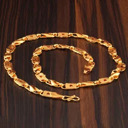 MEENAZ Men Gold-Plated Brass Chain image 2