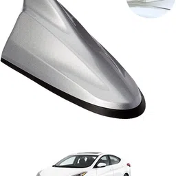 rkpsp Silver Car Shark Fin Roof Antenna(FM,AM) Radio No Drilling/Easy To Install-086 Universal Fit Decorative Radio Signal Car Antenna Aerial boost Signal Satellite Vehicle Antenna-picture-15