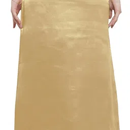 MuHeNeRa Muhenera_Gold_Satin_Petticoat Satin Blend Petticoat image 2