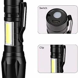 Oximus dual power usb mini torch Table Lamp image 3