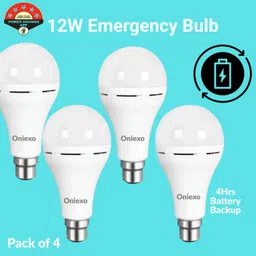 oniexo Quad Pack 12W Emergency Light – Long Backup 4 hrs Bulb Emergency Light-picture-25