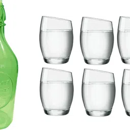 BOTTLE, 6GLASS NDR99 Jug Bottle Glass Set-image-5