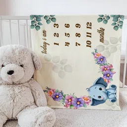 clothina Printed Single Crib Baby Blanket for AC Room image 3