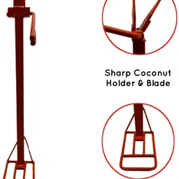 agromark coconut husk peeler/remover/coconut outer shell extractor/thenga para-metal Straight Peeler image 3