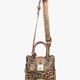 steve madden Women Btenor-L Animal Print Satchel with Detachable Strap image 1