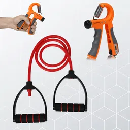 quick fit Combo Rope Rubber Bandfor FitnesResistance Tube,Count Hand Gripper For Exercise Fitness Accessory Kit Kit-picture-12