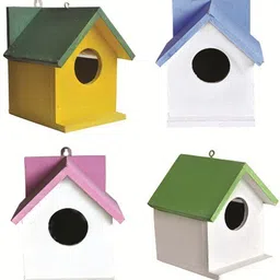 nov Novaris Enterprise Pink,Green,Blue and Multicolor Bird House-picture-11