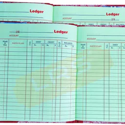 lrs Ledger Account Book Short Size - 21 * 17 cm - 80 GSM Ledger Paper - 58 Pages - Pack of 2 - 1-Part Ledger Book-picture-13