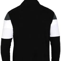 trendolo Men Jacket Style Full Sleeve Black Shrug image 2